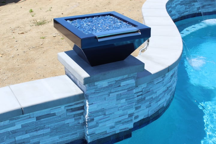 pool fire bowls by USA Fire Bowls