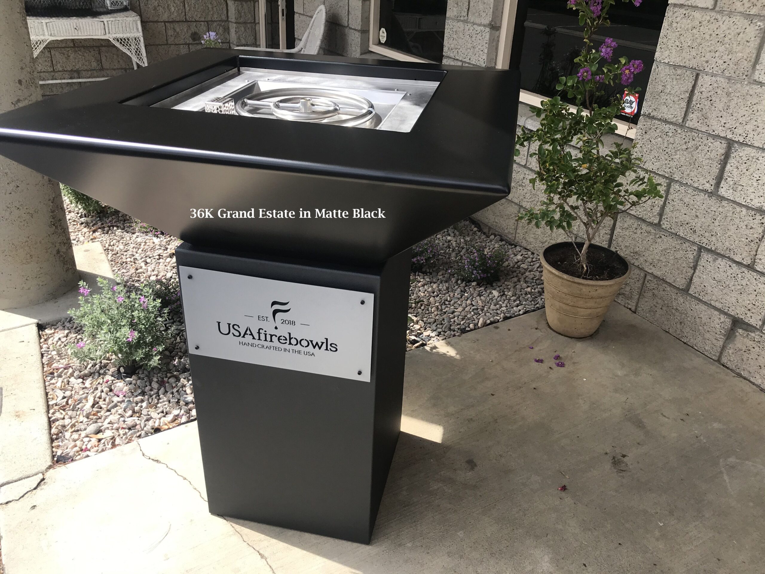 36-inch Grand Estate Fire Bowl by USA Fire Bowls