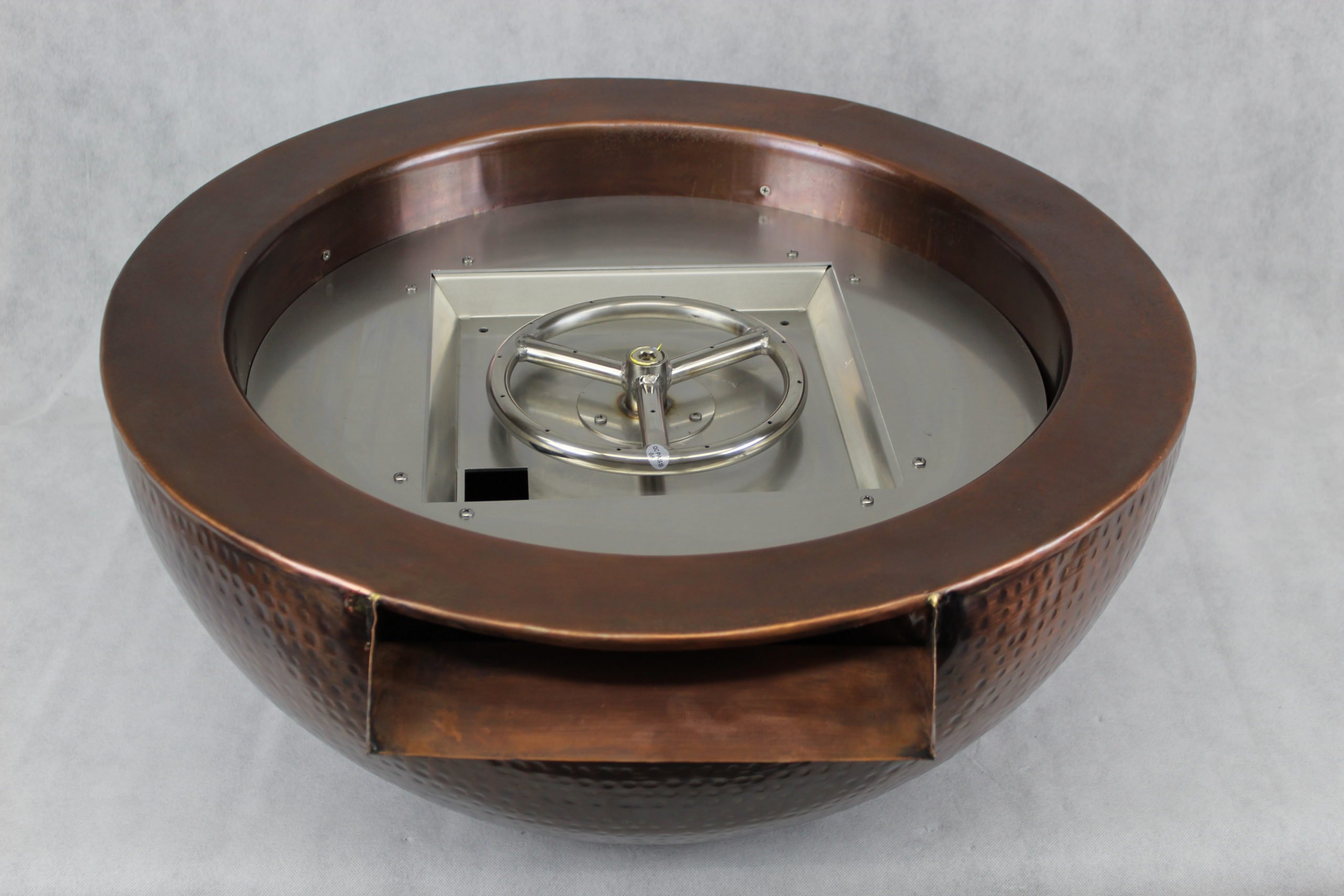 Copper Bowl With Spillway copper fire bowls