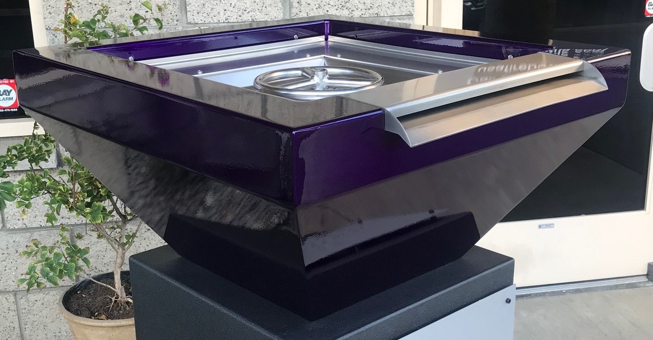 Fire and water bowl by USA Fire Bowls in Purple
