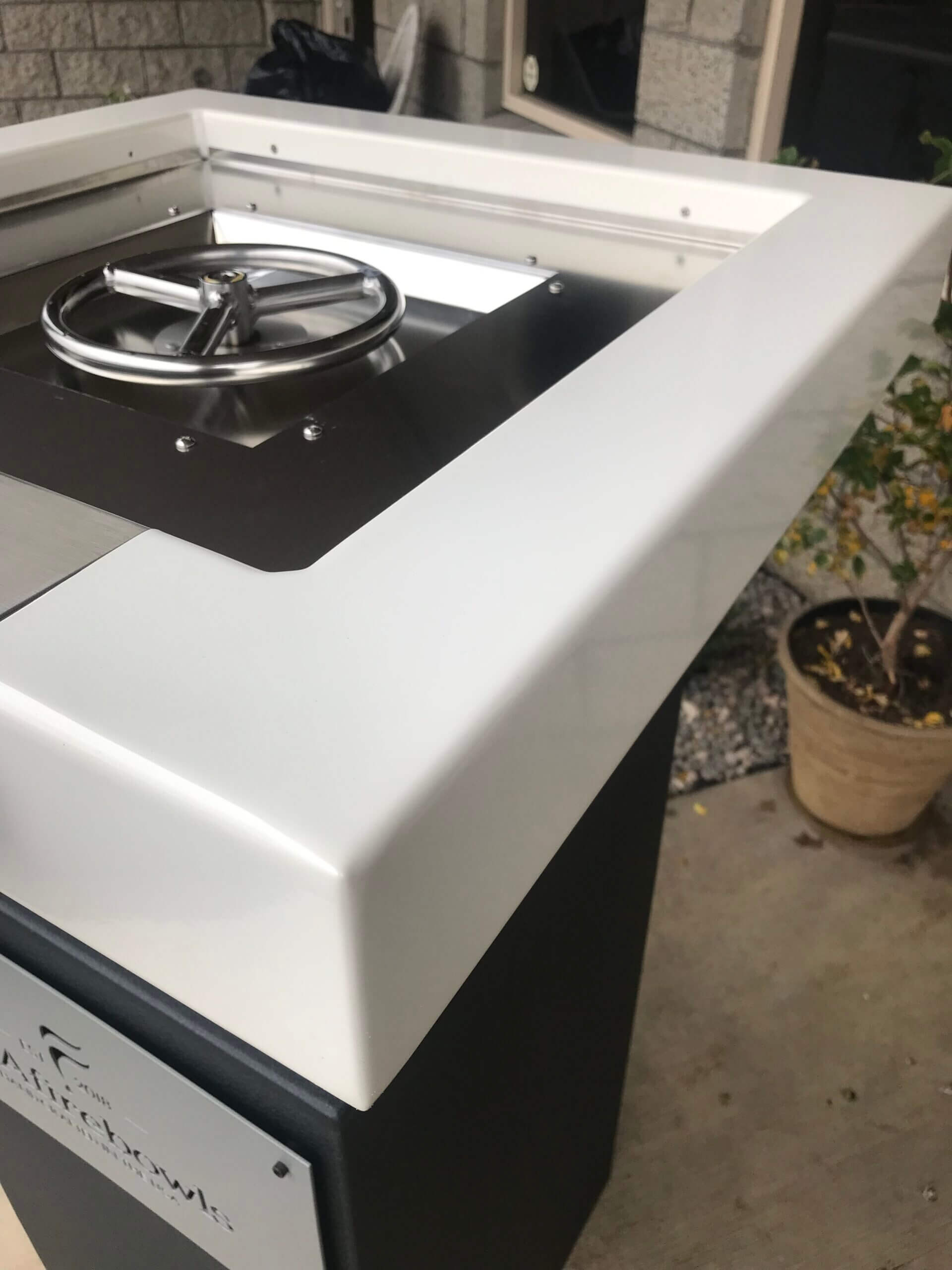 White Fire Bowl for Pools