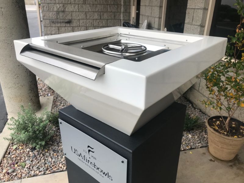 Pearl White Fire Bowl