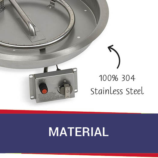 stainless steel fire pit burner kits