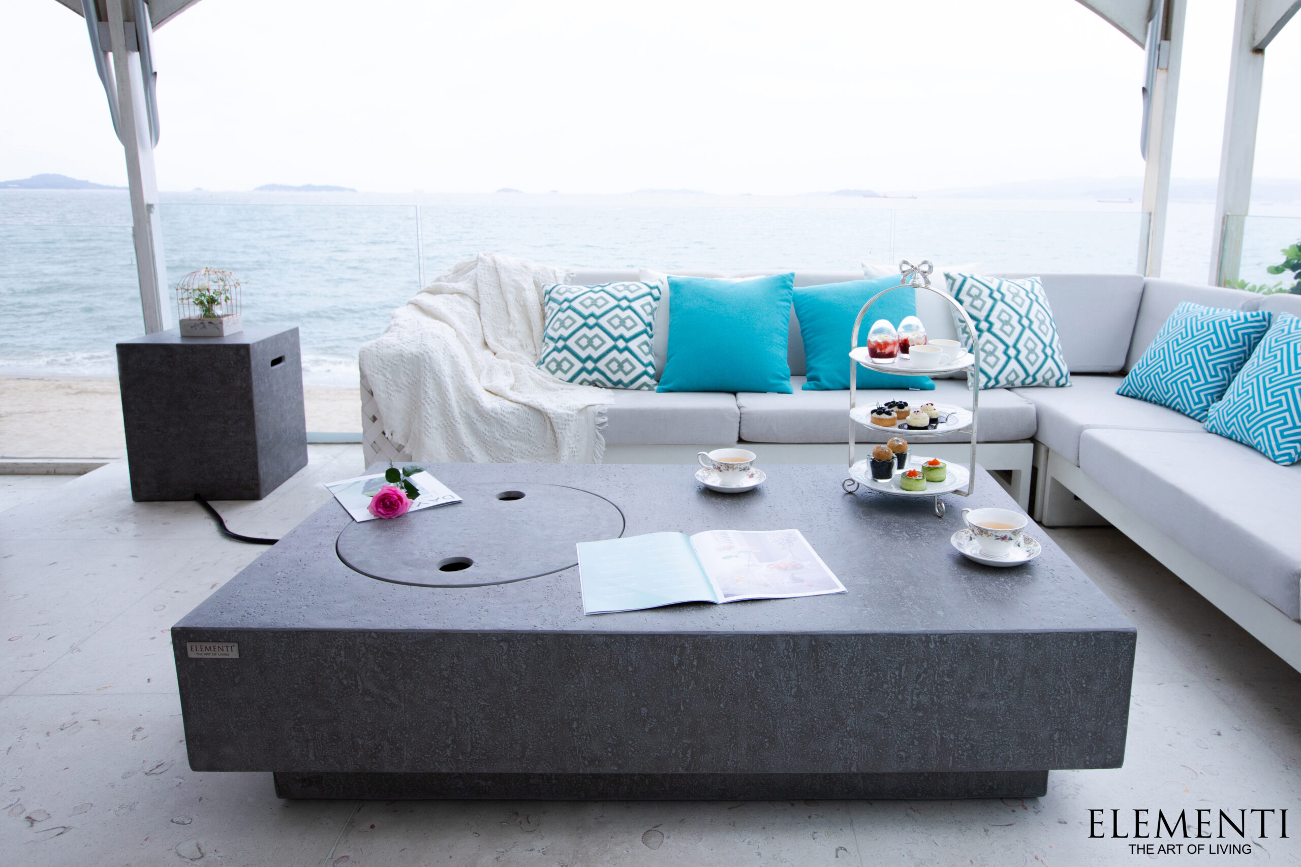 Elementi Metropolis Fire Pit Table with Burner Cover (12)