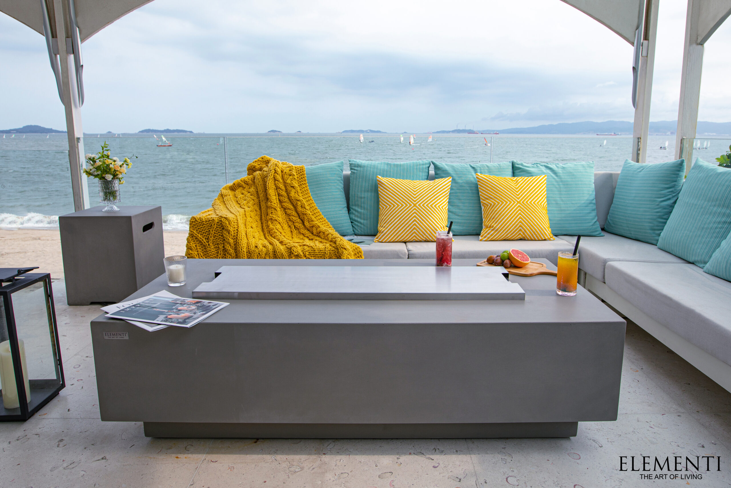 Granville Fire Table with Burner Cover by Elementi (10)