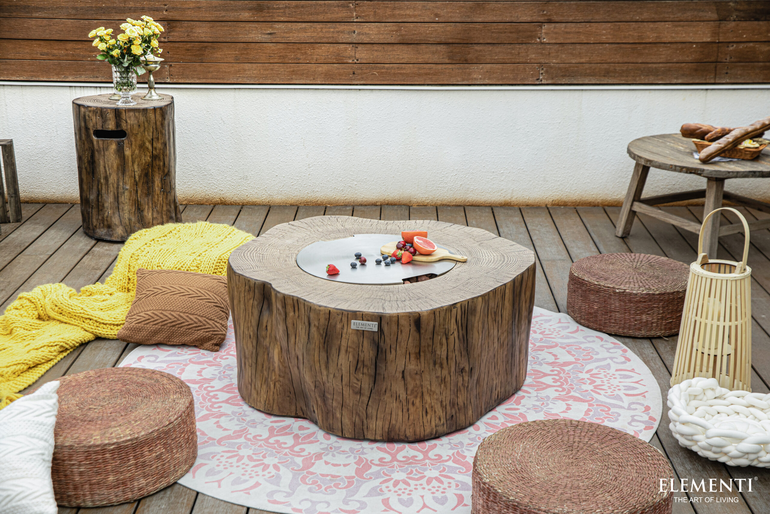 Manchester Fire Pit with Burner Cover by Elementi (4)