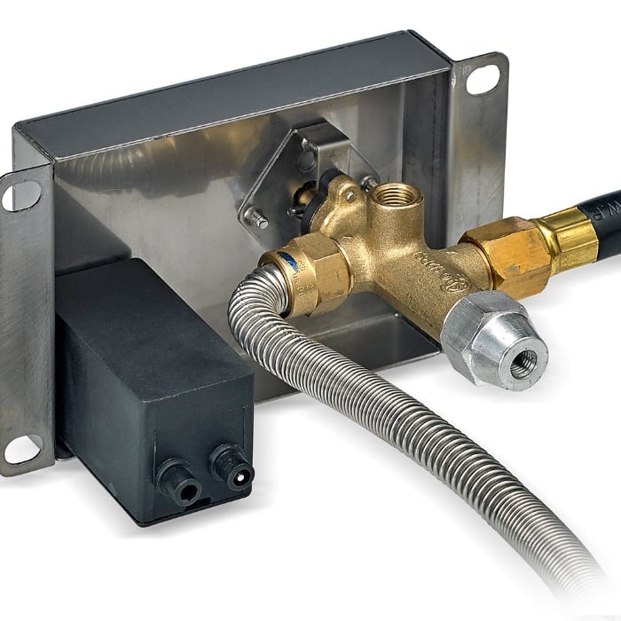 push button ignition for fire pit burners