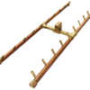 200K BTU H-Style Brass Burner for Rectangular Fire Pit Openings - 40"x17"