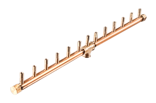 130K BTU 26-inch Linear Brass Burner for Rectangular Fire Pit Openings