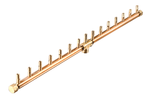 150K BTU 30-inch Linear Brass Burner For Rectangular Fire Pit Openings