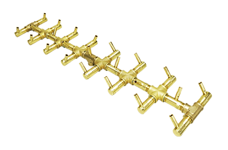 Crossfire Brass Fire Pit Burners by Warming Trends