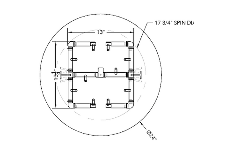 Crossfire Brass Fire Pit Burners by Warming Trends
