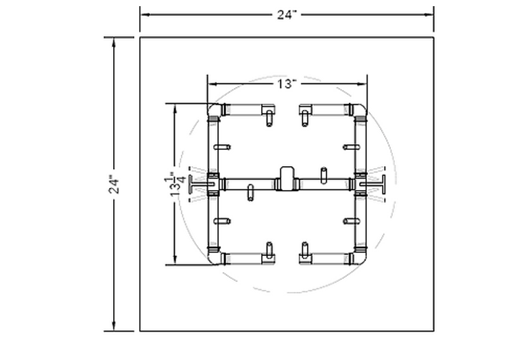 Crossfire Brass Fire Pit Burners by Warming Trends