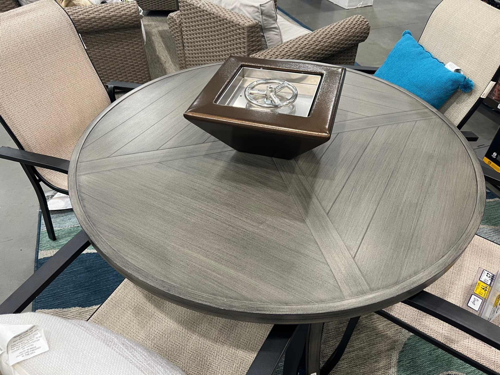 table top fire pit on patio table by USA Fire Bowls - 1920px Tabletop propane fire pit by USA Fire Bowls