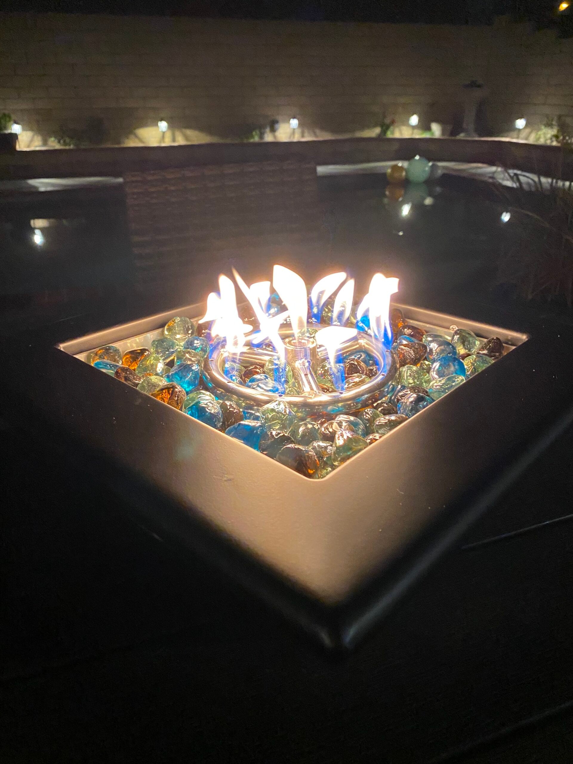 fire bowls for swimming pools - knife-edge fire bowl