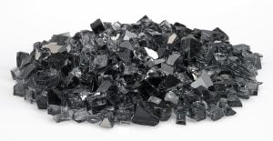 Gray 1/2" Reflective Fire Glass + Priced per Pound (Sold in 10 lb increments)