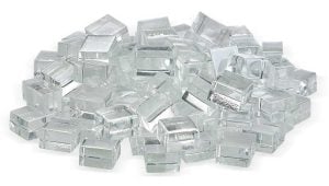 StarFire 1/2" Luster Fire Glass Cubes + Priced per Pound (Sold in 10 lb increments)