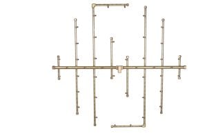 420K BTU 38.25" x 34.5" CROSSFIRE Brass Burner