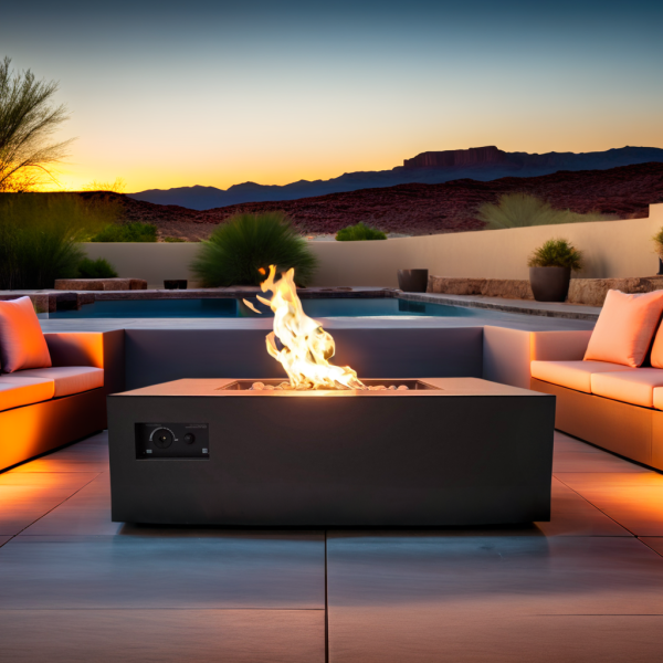 AON S48-Square 48 in x 48 in x 18 in Fire Table - USA Fire Bowls