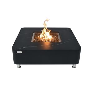Copenhagen 42” Porcelain Top Fire Table - Bulgaria Black
