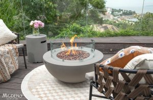 Roca 34” Concrete Fire Table