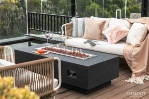 Granville 60" Concrete Fire Table