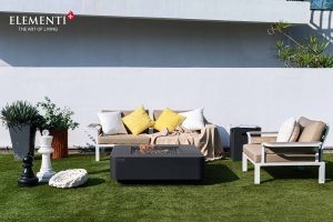 Bergamo 42” Fire Table - Dark Gray