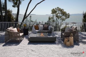 Cannes 60” Fire Table - Dark Gray
