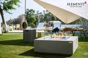 Capertee 40” Sandstone Fire Table - Space Gray