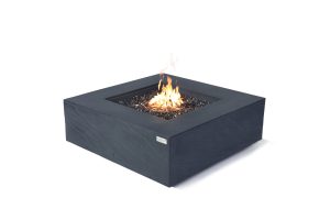 Roraima 40” Sandstone Fire Table - Slate Black