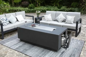 Andes 66” Concrete Fire Table with Hidden Tank