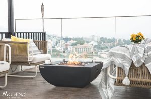 Aurora 34” Concrete Fire Table