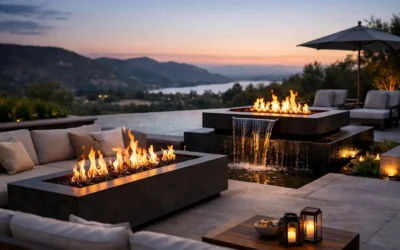 Luxury Outdoor Fire Feature Trends for 2026