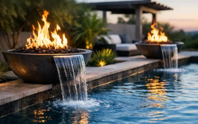 Pool Fire Bowls With Water Feature Guide