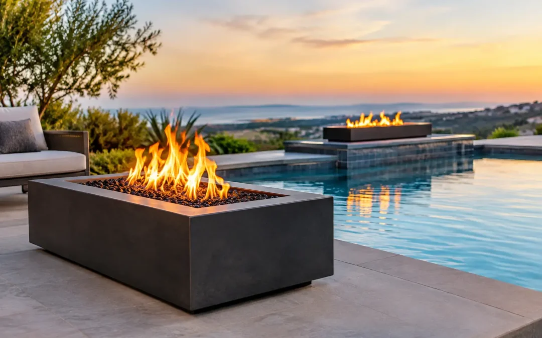 Contractor Fire Installations for Poolside Projects
