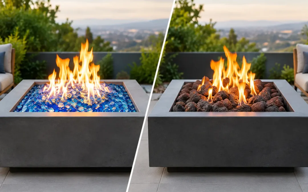 Fire Glass Versus Lava Rock: Which Fits Best?