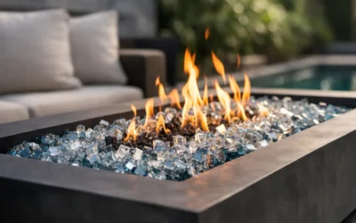 How Much Fire Glass Depth Does a Fire Pit Need?