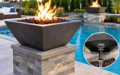Fire Bowl Drainage for Pool and Patio Projects